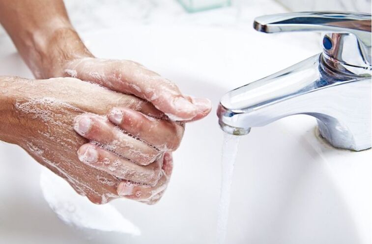wash your hands to prevent parasite infection