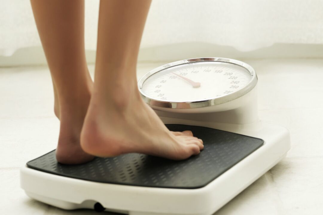 weighing and weight loss with parasites in the body